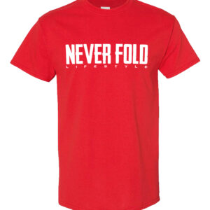 Red Never Fold Logo Tee
